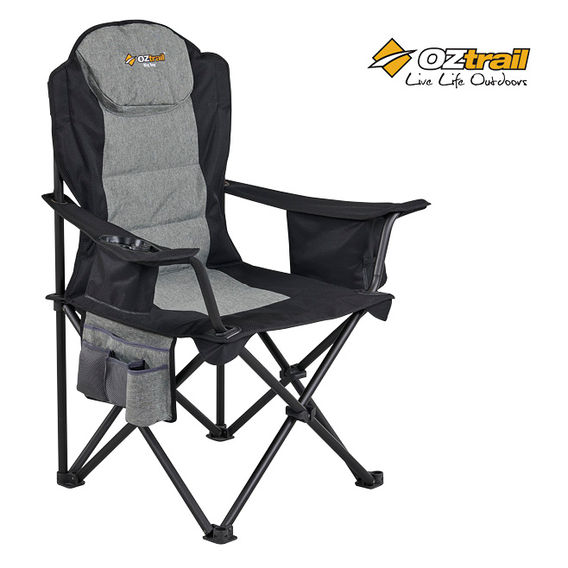 Oztrail Big Boy Arm Chair - Black