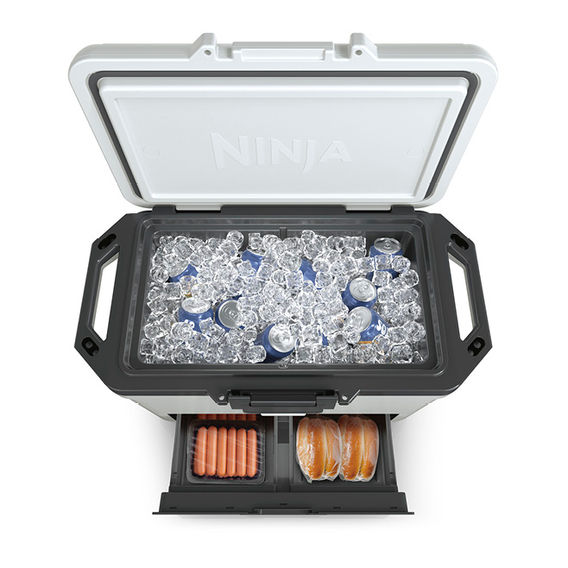 Ninja FrostVault 47L Hard Cooler with Dry Zone - Grey Ninja FrostVault 47L Hard Cooler with Dry Zone - Grey