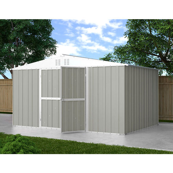 Garden Shed Sandstone Grey - 3.83m x 2.69m x 2.17m Garden Shed Sandstone Grey - 3.83m x 2.69m x 2.17m