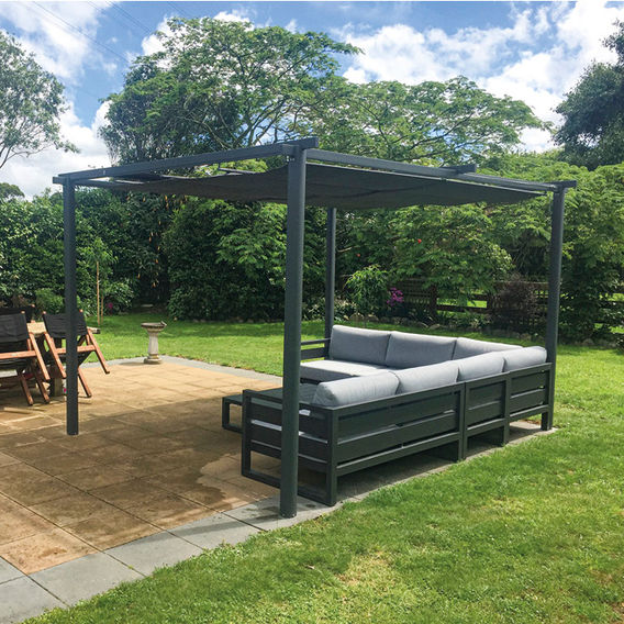 Freestanding Pergola with Retract Canopy 3x4m