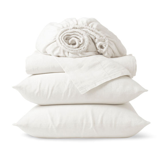 Marlborough Cotton Sheet Set White - Double