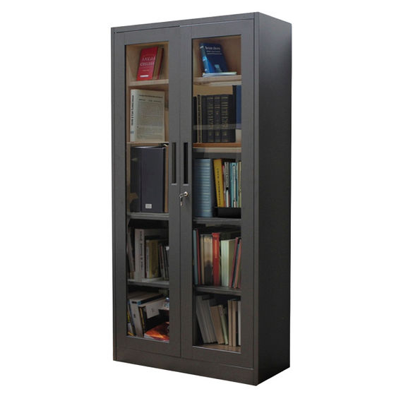 Black Full Display Office Cabinet