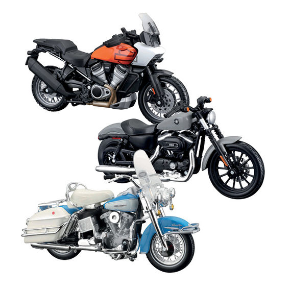Maisto 1:18 Harley Davidson Motorcycles 12 Set 
