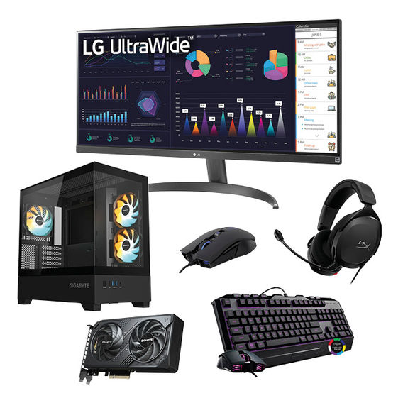 Gaming PC Pack with 29in Ultrawide LG Monitor Gaming PC Pack with 29in Ultrawide LG Monitor