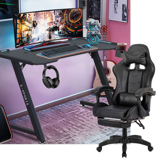 Gaming Chair & 140cm Table Bundle Gaming Chair & 140cm Table Bundle