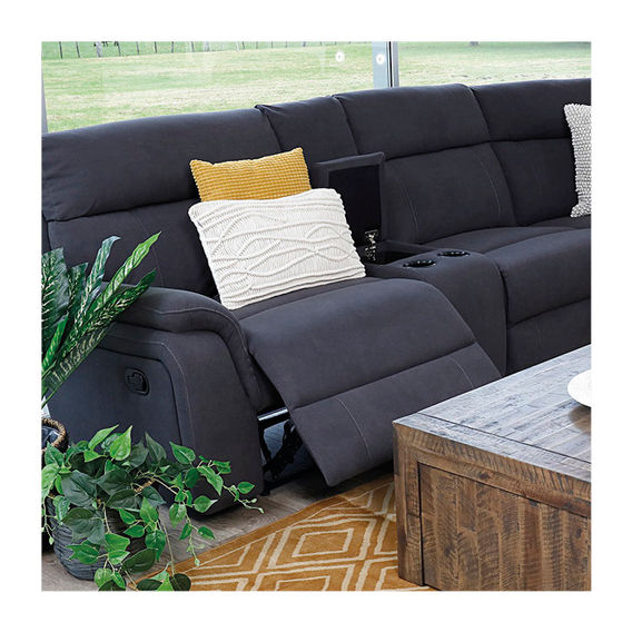 Berlin 5Seat Modular Suite w/Dropdown Tray - Ash