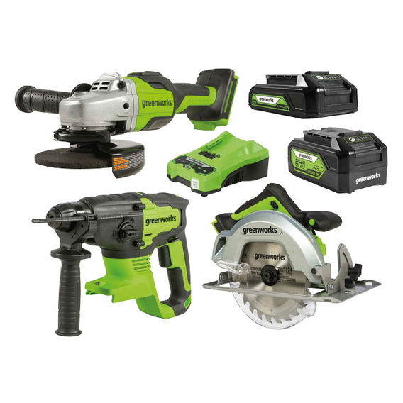 Greenworks 24V Saw Hammer Grind Bundle Greenworks 24V Saw Hammer Grind Bundle