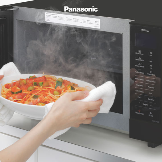 Panasonic Flatbed Inverter Microwave 27L - Black Panasonic Flatbed Inverter Microwave 27L - Black