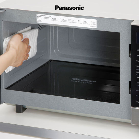 Panasonic Flatbed Inverter Microwave 27L - Silver
