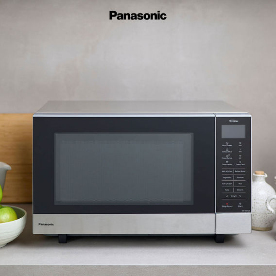 Panasonic Flatbed Inverter Microwave 27L - Silver Panasonic Flatbed Inverter Microwave 27L - Silver