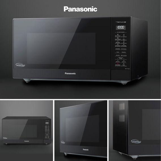 Panasonic 44L Cyclonic Inverter Microwave - Black Panasonic 44L Cyclonic Inverter Microwave - Black