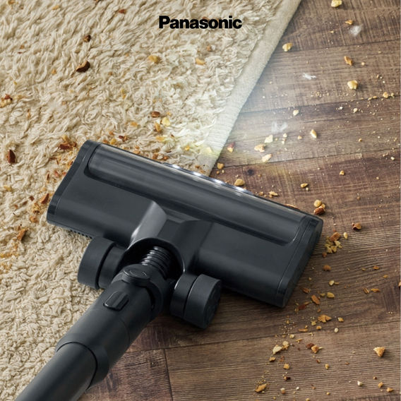 Panasonic Stick Vacuum with Stand and Dust Sensor - Black