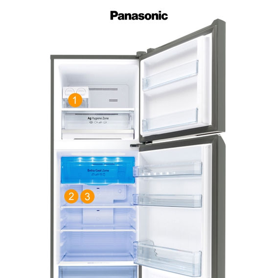 Panasonic 306L Refrigerator - Stainless