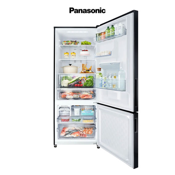 Panasonic 377L Refrigerator with Water Dispenser - Black