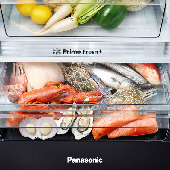Panasonic 377L Refrigerator with Water Dispenser - Black