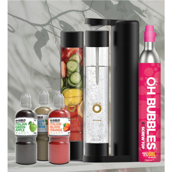 Oh Bubbles AllFizz Sparkling Drink Maker - Black