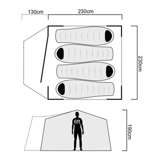 Coleman Instnt Up Northstar 4p DR Tent w/Lighting Coleman Instnt Up Northstar 4p DR Tent w/Lighting