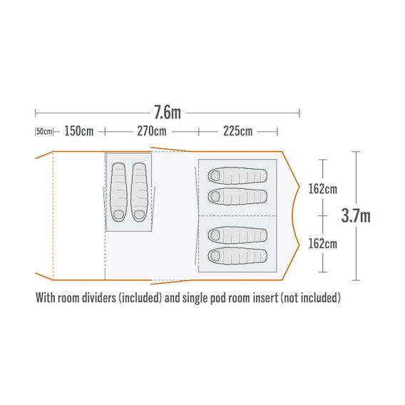 Kiwi Camping Tui Family 6 Air Tent Kiwi Camping Tui Family 6 Air Tent