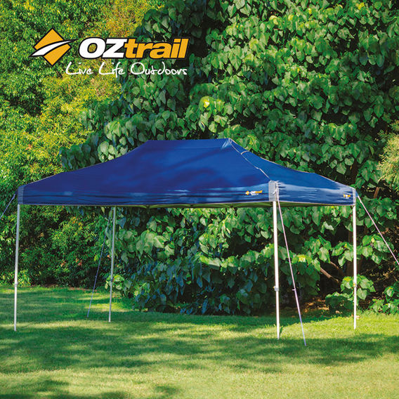 Oztrail Hydroflow Dluxe Gazebo Blue - 4.5m Oztrail Hydroflow Dluxe Gazebo Blue - 4.5m