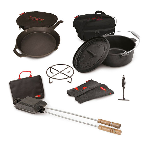 Flinders 9 Piece Cast Iron Camp Cook Set