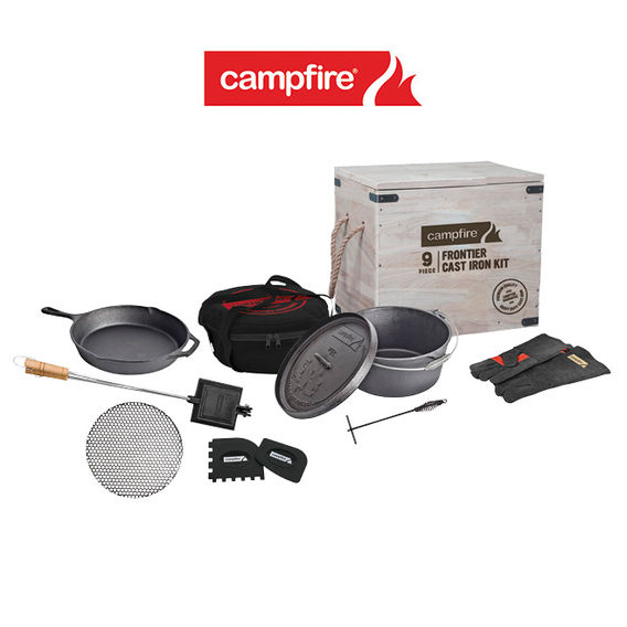 Flinders 9 Piece Cast Iron Camp Cook Set