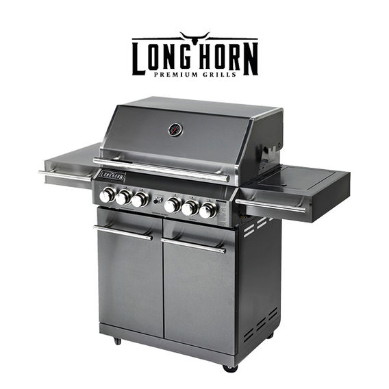 Longhorn BBQ Gunmetal Stainless 6 Burner