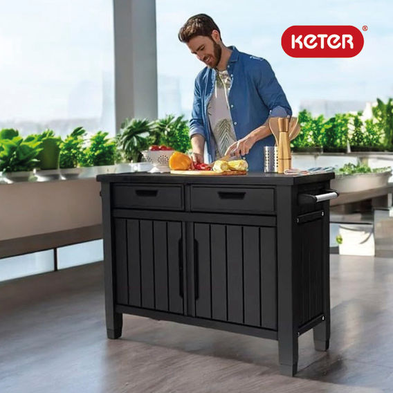 Keter Outdoor Buffet Storage Cabinet