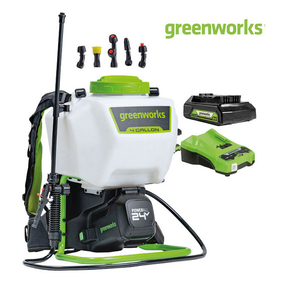 Greenworks 24V Garden Sprayer 15L 2.0Ah Kit