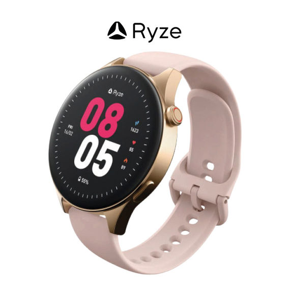 Ryze Wave Smart Watch MP3 - Pink/White