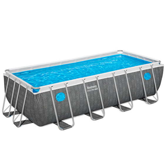 Steel Pro MAX 4.88m Splashview Rect Pool Set Steel Pro MAX 4.88m Splashview Rect Pool Set