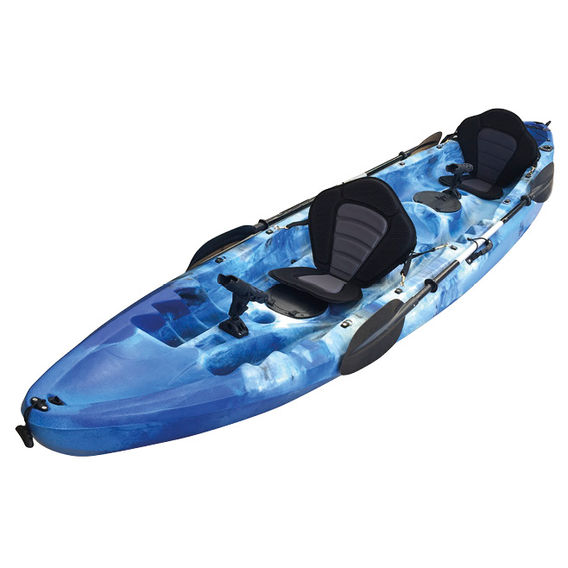 Tandem Kayak Blue & White 3.7m Bundle Tandem Kayak Blue & White 3.7m Bundle