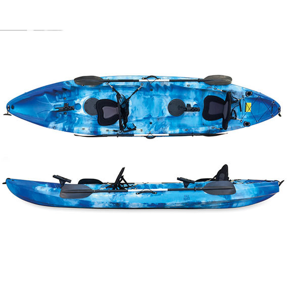 Tandem Kayak Blue & White 3.7m Bundle Tandem Kayak Blue & White 3.7m Bundle