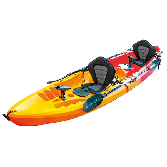 Tandem Kayak Yellow & Red 3.7m Bundle