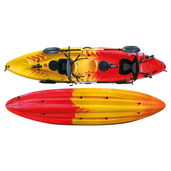 Tandem Kayak Yellow & Red 3.7m Bundle Tandem Kayak Yellow & Red 3.7m Bundle