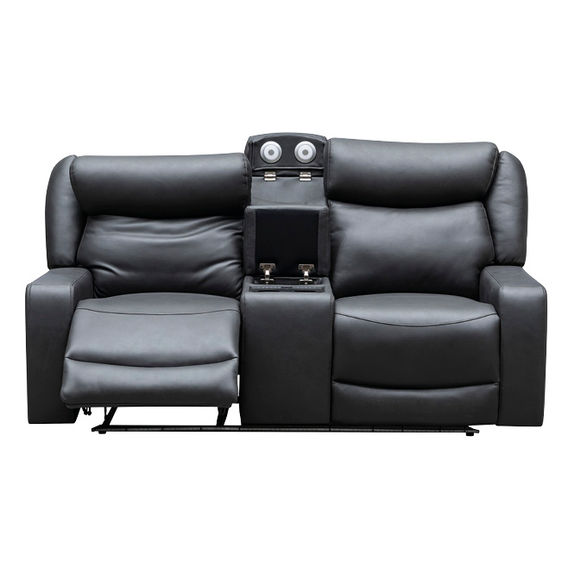 Avenger 2Seater Elect Rec Sofa w/ I-Table Char Avenger 2Seater Elect Rec Sofa w/ I-Table Char