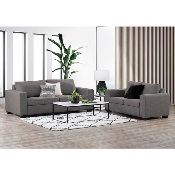 Zahra 3 + 2 Seater Couch Bundle - Dark Grey Zahra 3 + 2 Seater Couch Bundle - Dark Grey
