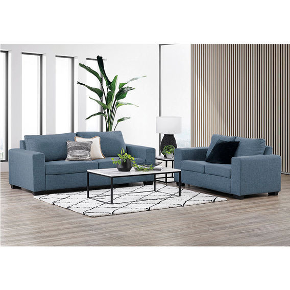 Zahra 3 + 2 Seater Couch Bundle - Navy