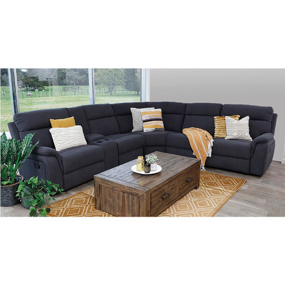Berlin 5Seat Modular Suite w/Dropdown Tray - Ash Berlin 5Seat Modular Suite w/Dropdown Tray - Ash