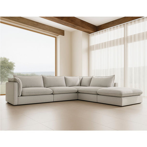 Sorrento Fabric Modular Sofa Left Arm - Nathan Wheat Sorrento Fabric Modular Sofa Left Arm - Nathan Wheat