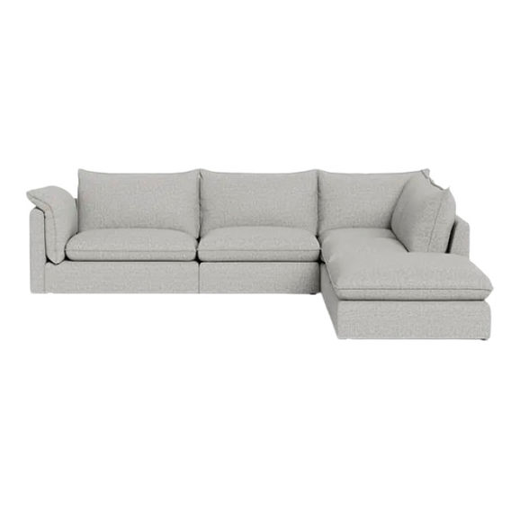 Sorrento Fabric Modular Sofa Left Arm - Light Grey