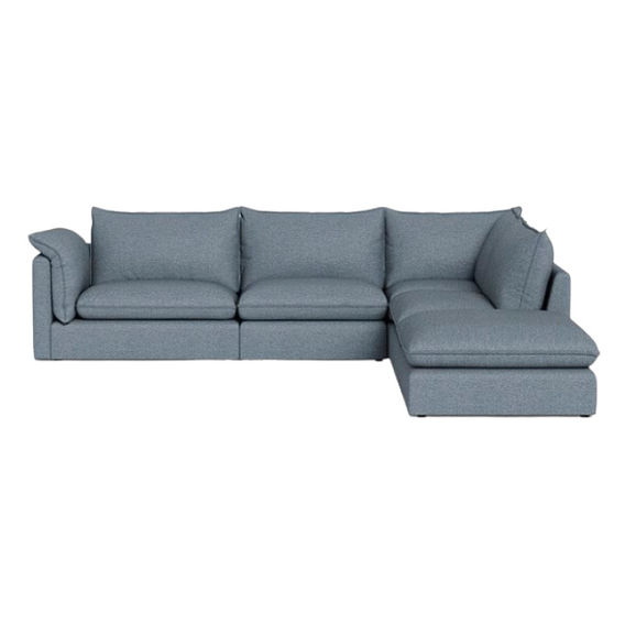 Sorrento Fabric Modular Sofa Left Arm - Nathan Sky