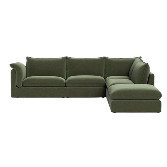 Sorrento Fabric Modular Sofa Left Arm - Sancy Olive Sorrento Fabric Modular Sofa Left Arm - Sancy Olive