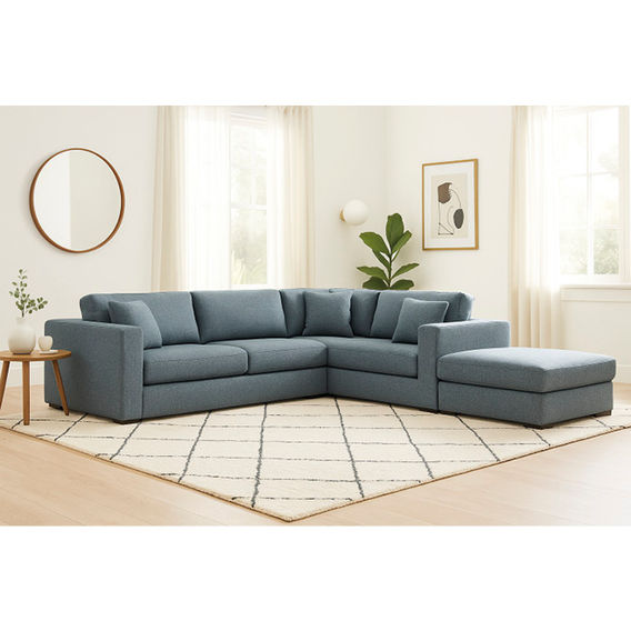 Aspect Fabric Modular Sofa - Hervey Stone Aspect Fabric Modular Sofa - Hervey Stone