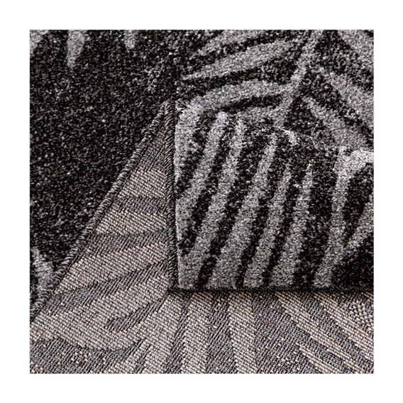Asana Botanica Black/Light Grey - 120 x 170cm