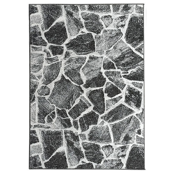 Asana Stone Black/Grey Rug - 160 x 230cm