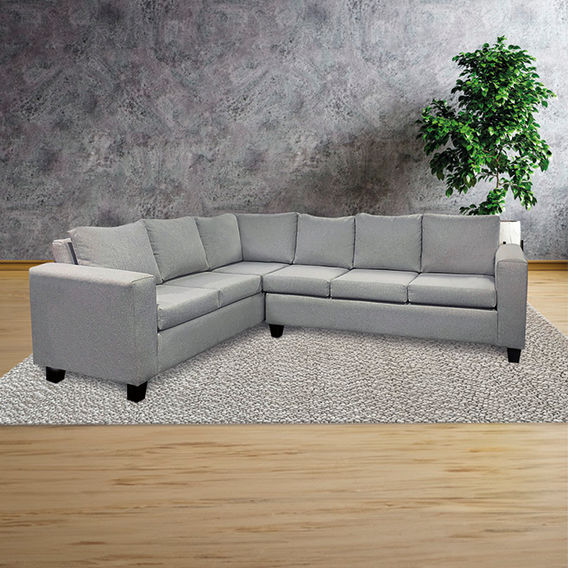 NZ Made Kareena Corner Sofa & Ottoman - Steel NZ Made Kareena Corner Sofa & Ottoman - Steel