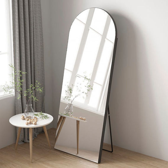 Arched Full Length Mirror - Black