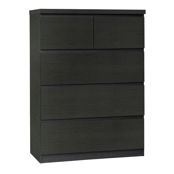 Tiko 5 Drawer Dresser - Black Oak
