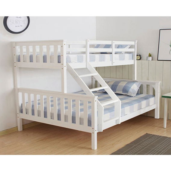 Triple Bunk & Mattresses Bundle - White Triple Bunk & Mattresses Bundle - White
