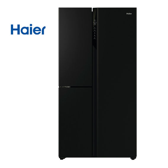 Haier 574L S+ 3Door SBS Fridge - Blk
